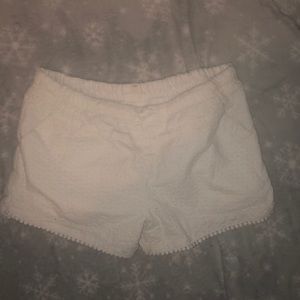 cute beach white shorts